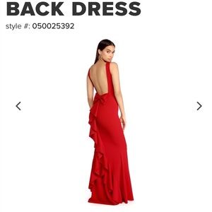 🔥😍Red ruffled prom dress😍🔥